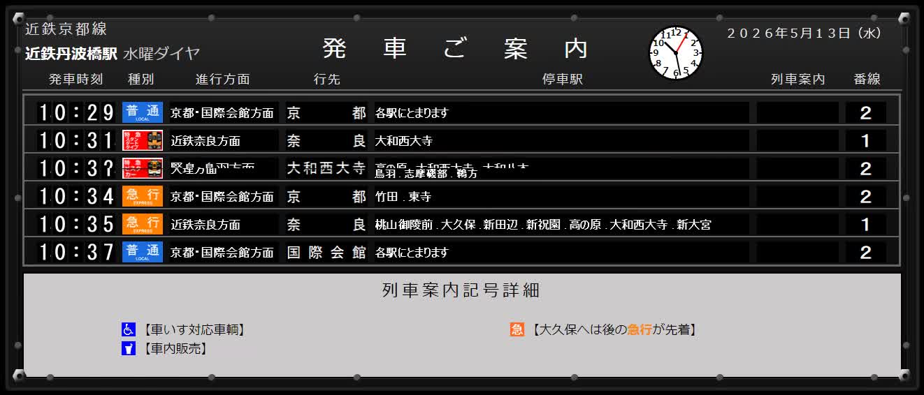 連続パタパタ中の画面