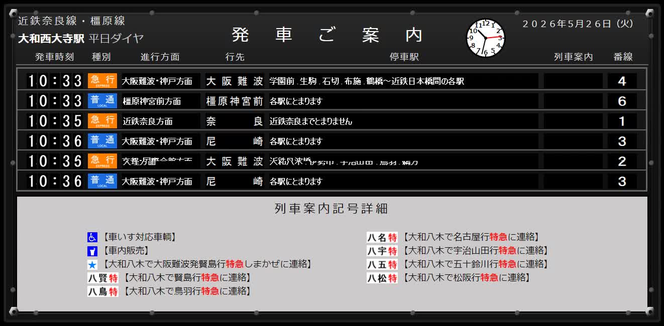 連続パタパタ中の画面