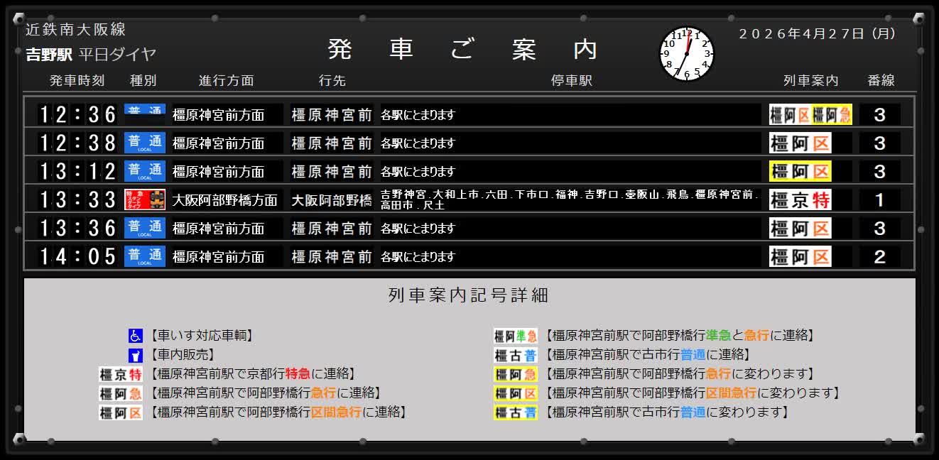 連続パタパタ中の画面